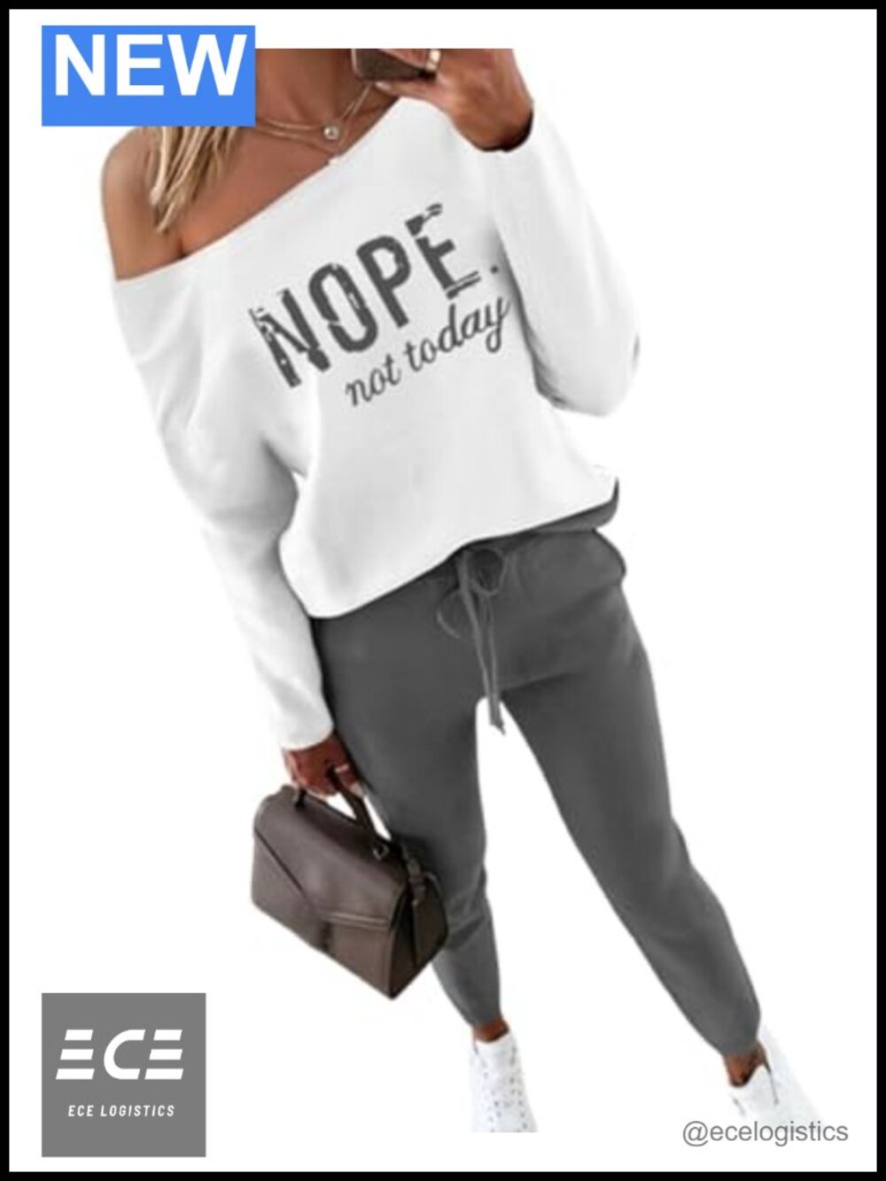 CHICME Womens 2 Piece Tracksuit Set Long Sleeve Sweatshirt Jogger Pants Lounge